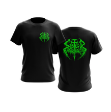 Load image into Gallery viewer, ****LIMITED EDITION****   SISTER MARGARET'S Metal AF logo T-Shirt (Black)
