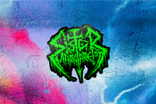 Load image into Gallery viewer, SISTER MARGARET'S Metal AF logo vinyl sticker