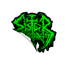 Load image into Gallery viewer, SISTER MARGARET'S Metal AF logo vinyl sticker