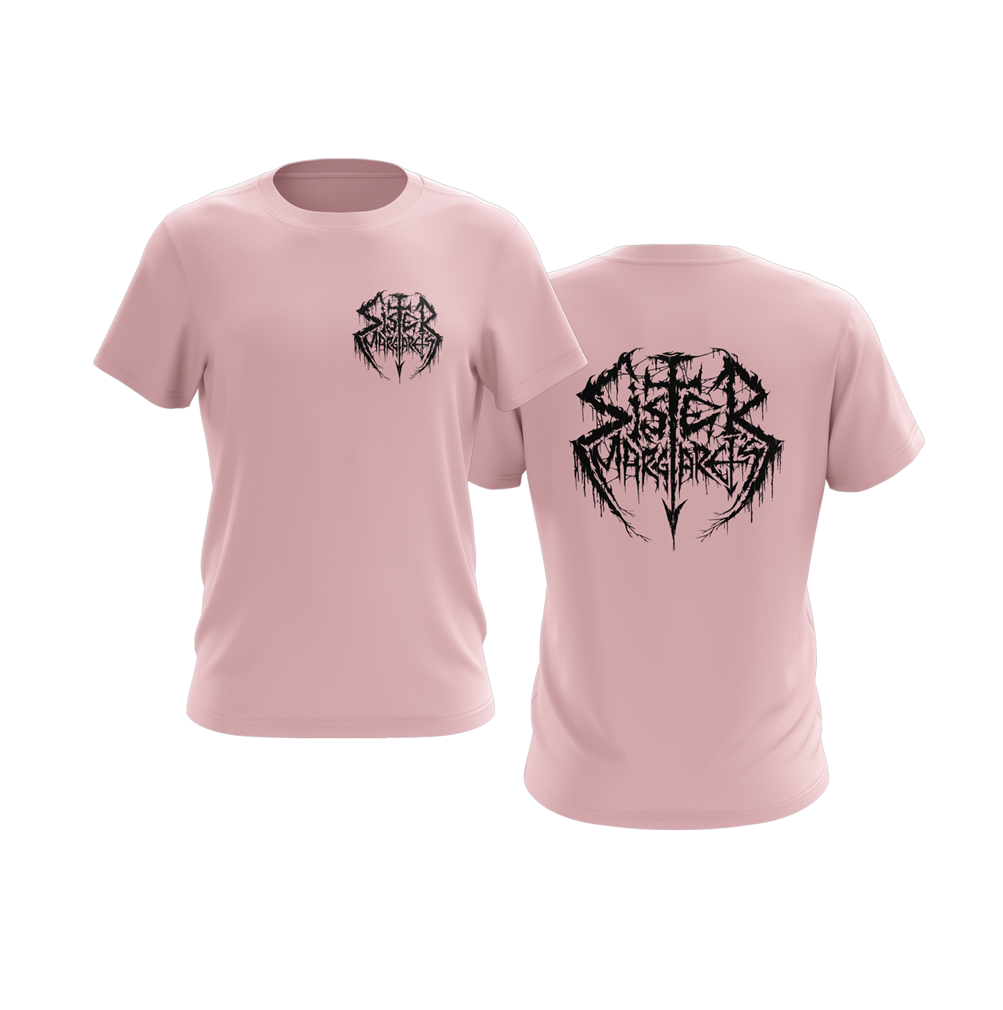 ****LIMITED EDITION**** SISTER MARGARET'S Metal AF logo T-Shirt (Pink)