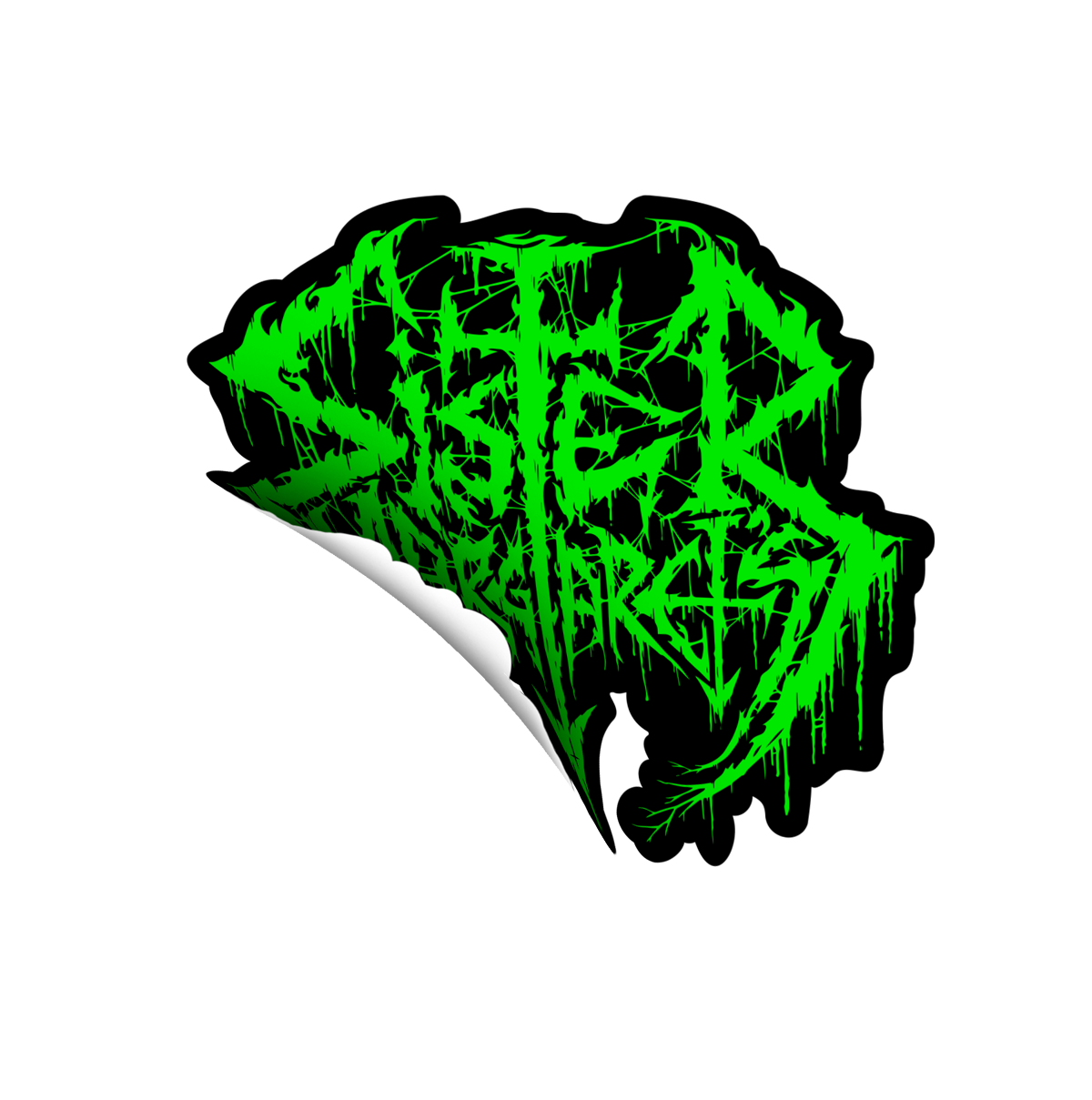 SISTER MARGARET'S Metal AF logo vinyl sticker